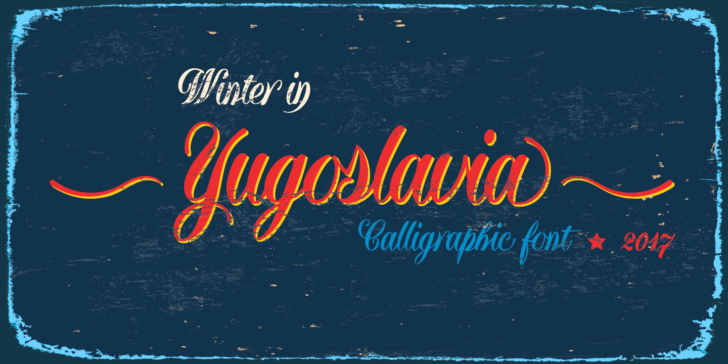 Шрифт Yugoslavia